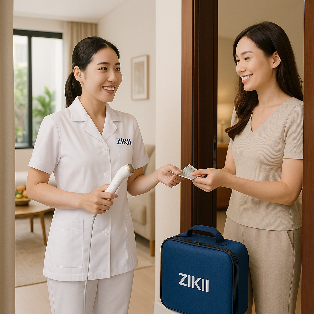 Trọn gói làm đẹp tận nơi – trải nghiệm đúng chuẩn ZIKII